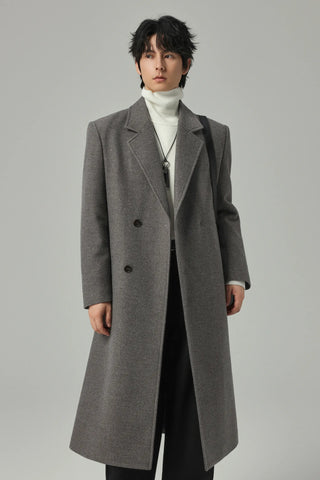 single-breasted wool coat