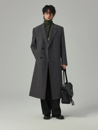 single-breasted wool coat