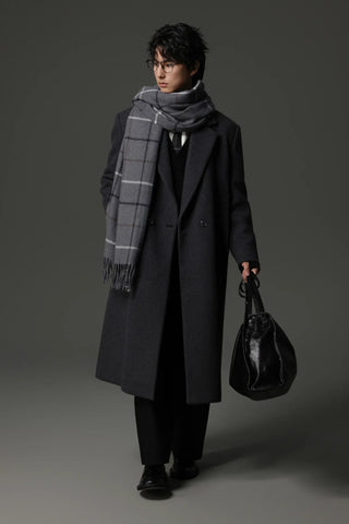 padded shoulder coat
