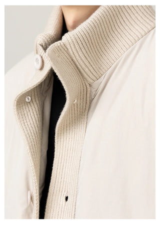 knit patchwork jacket