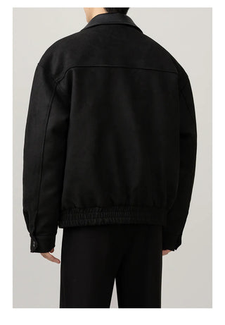 leather patchwork jacket