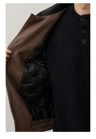 leather patchwork jacket