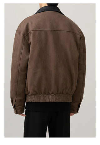 leather patchwork jacket