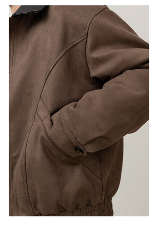leather patchwork jacket