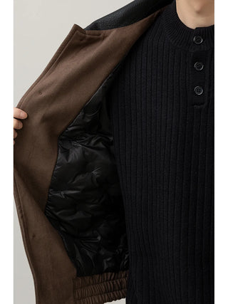 leather patchwork jacket