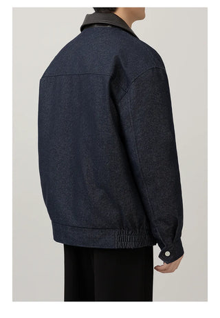 contrast down jacket
