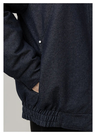 contrast down jacket