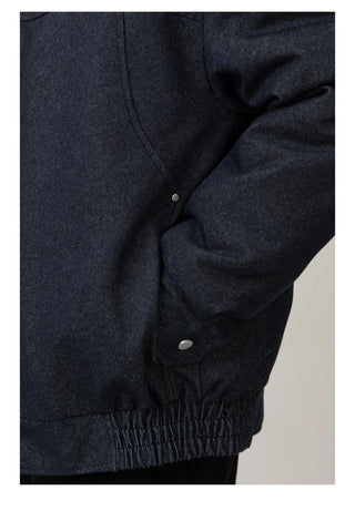 contrast down jacket
