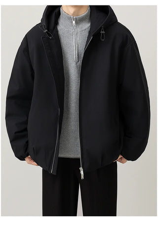 hooded down jacket