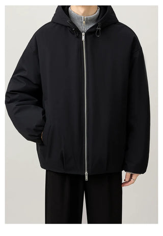 hooded down jacket