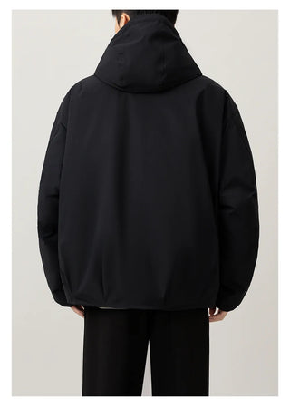 hooded down jacket