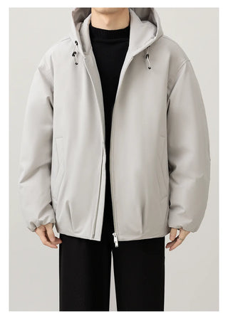hooded down jacket