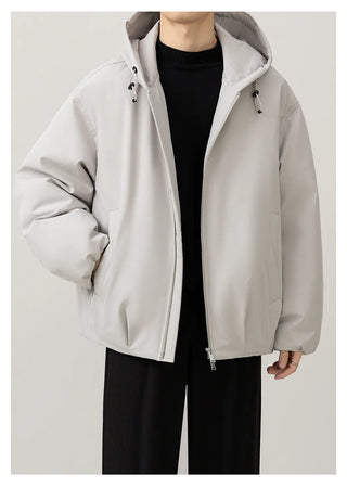 hooded down jacket