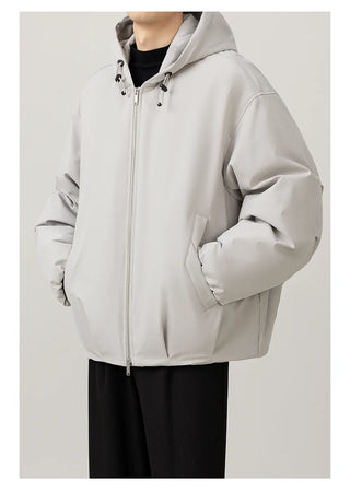 hooded down jacket