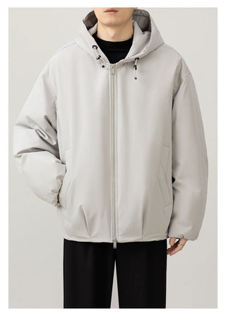 hooded down jacket