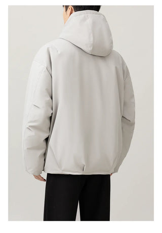 hooded down jacket