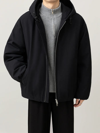 hooded down jacket