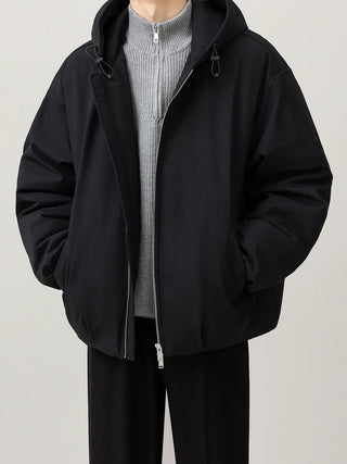 hooded down jacket