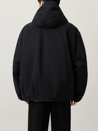 hooded down jacket