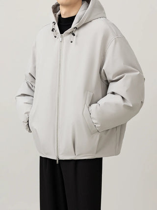 hooded down jacket