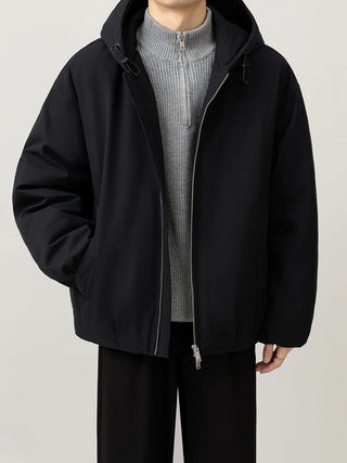 hooded down jacket
