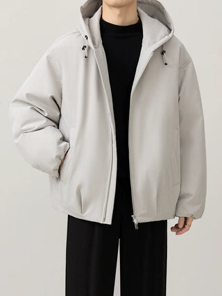 hooded down jacket