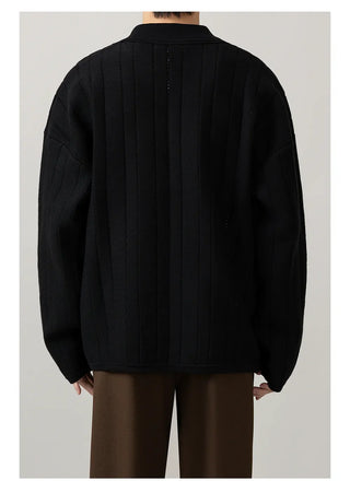 zipper knit cardigan