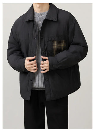 patchwork down jacket