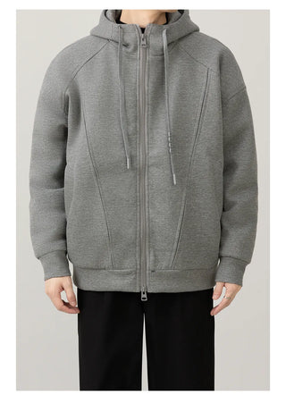 thick hooded coat