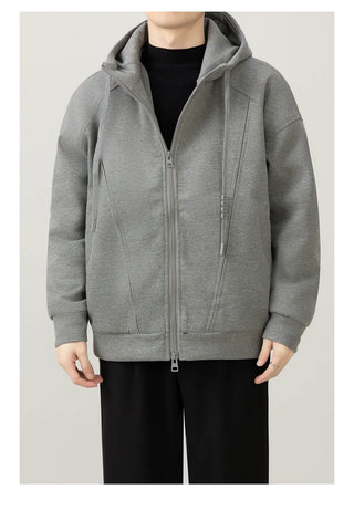 thick hooded coat