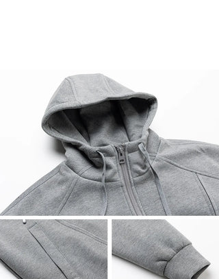 thick hooded coat