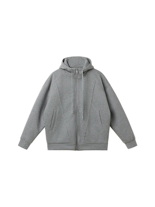 thick hooded coat
