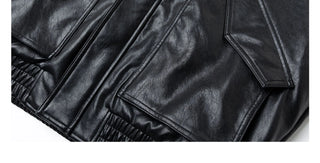 fake leather coat