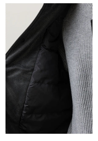 patchwork down jacket