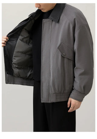patchwork down jacket