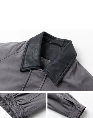 patchwork down jacket