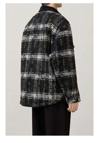plaid down jacket