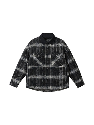 plaid down jacket