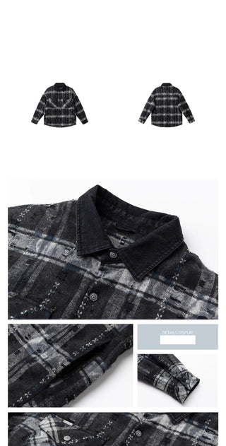 plaid down jacket