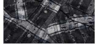 plaid down jacket