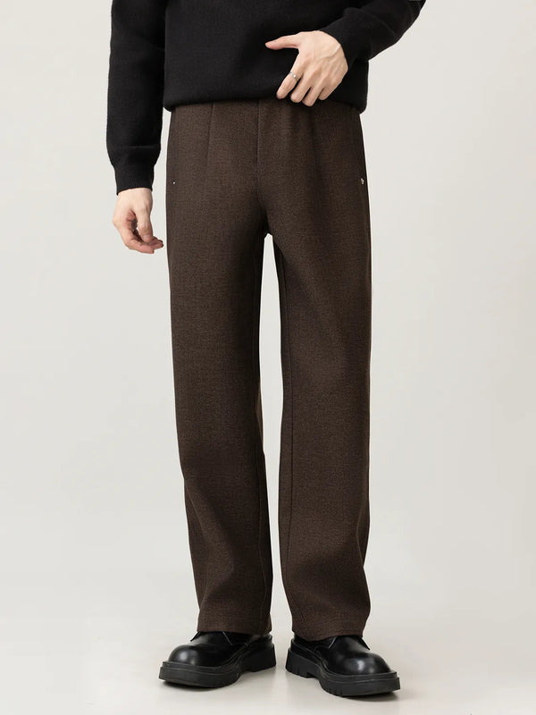 straight wool pants