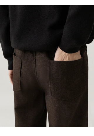straight wool pants