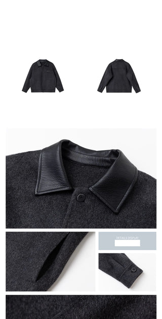 lapel wool jacket