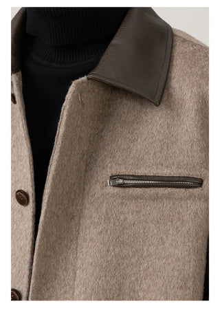 lapel wool jacket