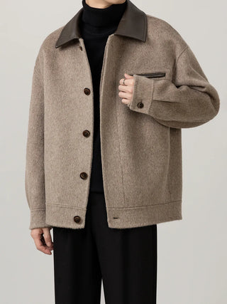 lapel wool jacket