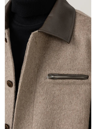 lapel wool jacket