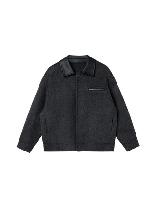lapel wool jacket