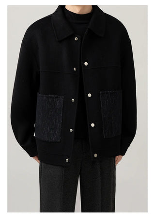 patchwork wool jacket