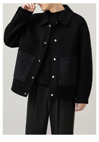 patchwork wool jacket