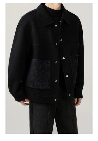 patchwork wool jacket